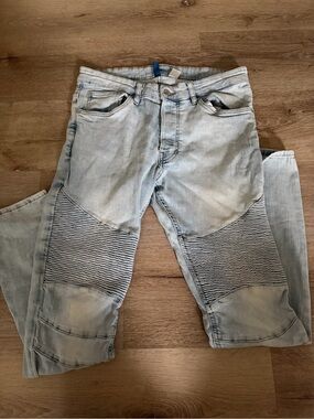 Divided Light Blue Skinny Biker Jeans